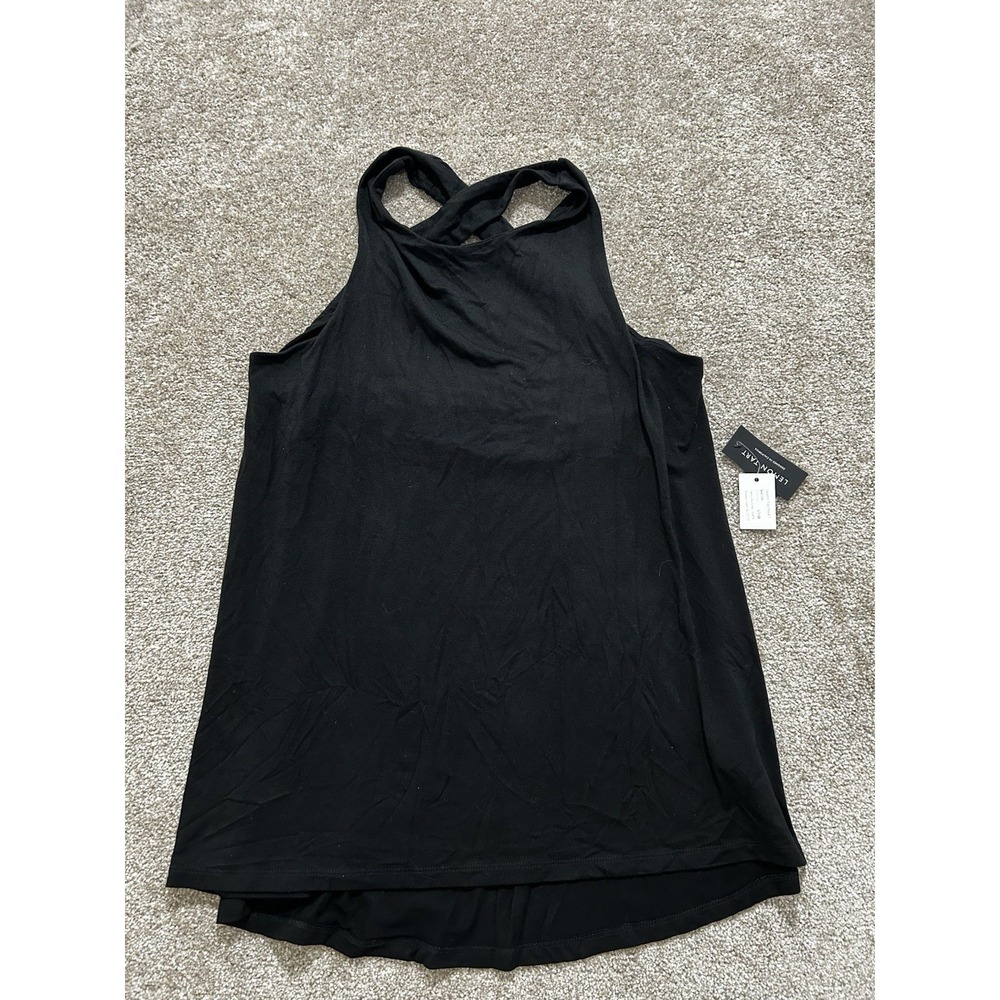 NEW Lemon Tart Women's L Sleeveless Criss-Cross Straps Tank Top